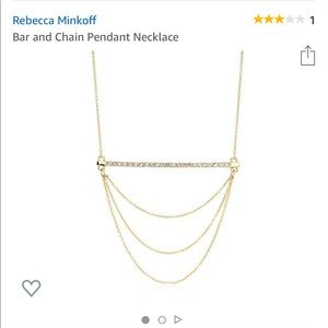 Rebecca Minkoff bar and chain necklace